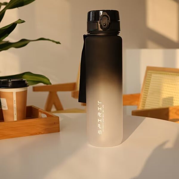 02 (7) Sports Fitness Students' Water Bottle Men'S New Cup Women'S High Appearance Convenient Sports Fitness Gradient Color Water Bottle