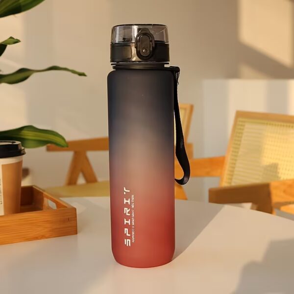 02 (8) Sports Fitness Students' Water Bottle Men'S New Cup Women'S High Appearance Convenient Sports Fitness Gradient Color Water Bottle