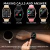 New Large-screen Smartwatch, Compatible with Android/iPhone, Featuring HD Voice Calls, Multiple Sports Modes, Suitable for Sports, Outdoor Activities, Sleep Monitoring, and Daily Wear. Multiple Interface Options Available