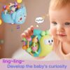 1ecfd638-49df-4112-8c61-d7fdc613a377 Cute And Interesting Hand-Held Baby Rattle, Puzzle Snail Elephant Rattle Plastic Ball, Plastic Material, Festival Can Send Birthday Gifts, Christmas, Easter, Newborn Souvenir Toy Ball(random Color)