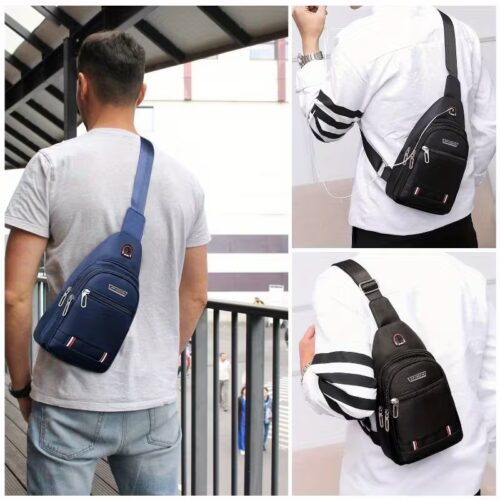 Men'S Crossbody Bag with Anti-Theft Features, Adjustable Strap, And Foldable Design for Hiking And Daily Use