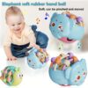 496298d8-635a-4e70-8fff-22f34c72c224 Cute And Interesting Hand-Held Baby Rattle, Puzzle Snail Elephant Rattle Plastic Ball, Plastic Material, Festival Can Send Birthday Gifts, Christmas, Easter, Newborn Souvenir Toy Ball(random Color)