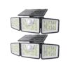 59863b06-0dc4-4f60-881e-342417d14132 3/2/1pc 2500 Lm Solar Lights For Outdoors With Motion Sensor, 3-Head 270° Wide Angle Street Area Lights, IP65 Waterproof Security Lighting With 3 Modes And Remote Control,