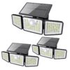 624654902430493da82f9080ba25834e-goods 3/2/1pc 2500 Lm Solar Lights For Outdoors With Motion Sensor, 3-Head 270° Wide Angle Street Area Lights, IP65 Waterproof Security Lighting With 3 Modes And Remote Control,