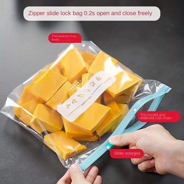 6cd278f5-5229-4069-a5bc-a2b6d1a4ae60 Reusable Food Storage Bags with Zipper, Leak-Proof & Airtight Kitchen Freshness Bags - Ideal for Food Preservation,Reusable Produce Bag