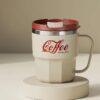 Double Insulated Stainless Coffee Mug with Lid - Reusable Cup, & Color Options, Dishwasher Travel-Friendly for Coffee & Tea - Perfect Gift for Holidays,