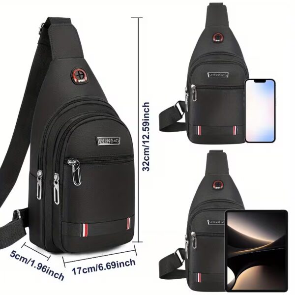 Men'S Crossbody Bag with Anti-Theft Features, Adjustable Strap, And Foldable Design for Hiking And Daily Use