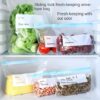 957fab49-b137-43fb-8a4a-1cc7932a67a5 Reusable Food Storage Bags with Zipper, Leak-Proof & Airtight Kitchen Freshness Bags - Ideal for Food Preservation,Reusable Produce Bag
