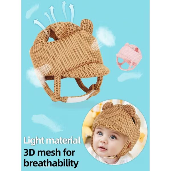 Breathable 3D Mesh Protective Cap Suitable for &, Lightweight Anti-Fall Headgear for Toddlers