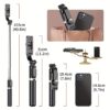 Extendable Selfie Stick That Doubles As a Professional Floor Tripod for Live Streaming, Featuring a Wireless Remote, 360-Degree Rotation, And a Stable Anti-Shake Design