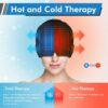 HotCold Therapy Migraine Cap (2) Hot/Cold Therapy Migraine Cap - Thick Gel Headache Relief Wrap for Sinus Pressure