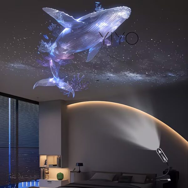 [USB Projector Night Light] Creative Dreamy Pattern USB Projector Night Light, Portable and Clear LED
