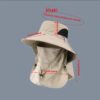 Men's UPF Wide Brim Fisherman Hat with Neck Cover - Breathable Outdoor Fishing, Hiking, Boating, Camping, Beach - Cool Style for Shield