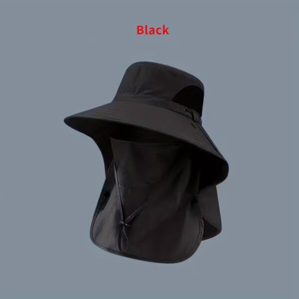Men's UPF Wide Brim Fisherman Hat with Neck Cover - Breathable Outdoor Fishing, Hiking, Boating, Camping, Beach - Cool Style for Shield
