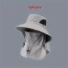 Men's UPF Wide Brim Fisherman Hat with Neck Cover - Breathable Outdoor Fishing, Hiking, Boating, Camping, Beach - Cool Style for Shield