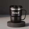 Double Insulated Stainless Coffee Mug with Lid - Reusable Cup, & Color Options, Dishwasher Travel-Friendly for Coffee & Tea - Perfect Gift for Holidays,