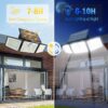 aff2d362-fb53-4bce-b923-c10c2f76bef4 3/2/1pc 2500 Lm Solar Lights For Outdoors With Motion Sensor, 3-Head 270° Wide Angle Street Area Lights, IP65 Waterproof Security Lighting With 3 Modes And Remote Control,