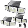 bff12f0c08c34086b86a075d97abb271-goods 3/2/1pc 2500 Lm Solar Lights For Outdoors With Motion Sensor, 3-Head 270° Wide Angle Street Area Lights, IP65 Waterproof Security Lighting With 3 Modes And Remote Control,