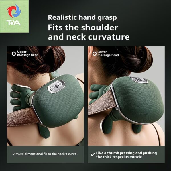Shoulder and Neck Massage Master Lower Abdominal Massage Shiatsu Back and Neck Massager Kneading Massage Pillow Electric Massager Unisex Gift, Therapeutic Massage, Shiatsu Massager