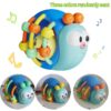 e32ff12a-b239-4892-895c-db915b4a7d96 Cute And Interesting Hand-Held Baby Rattle, Puzzle Snail Elephant Rattle Plastic Ball, Plastic Material, Festival Can Send Birthday Gifts, Christmas, Easter, Newborn Souvenir Toy Ball(random Color)