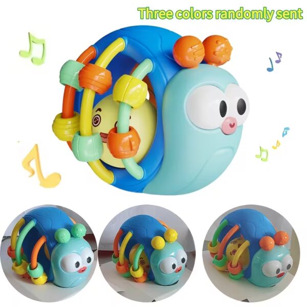 e32ff12a-b239-4892-895c-db915b4a7d96 Cute And Interesting Hand-Held Baby Rattle, Puzzle Snail Elephant Rattle Plastic Ball, Plastic Material, Festival Can Send Birthday Gifts, Christmas, Easter, Newborn Souvenir Toy Ball(random Color)
