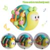 e6f34752-1552-43e7-931d-f5f8d8860ba6 Cute And Interesting Hand-Held Baby Rattle, Puzzle Snail Elephant Rattle Plastic Ball, Plastic Material, Festival Can Send Birthday Gifts, Christmas, Easter, Newborn Souvenir Toy Ball(random Color)