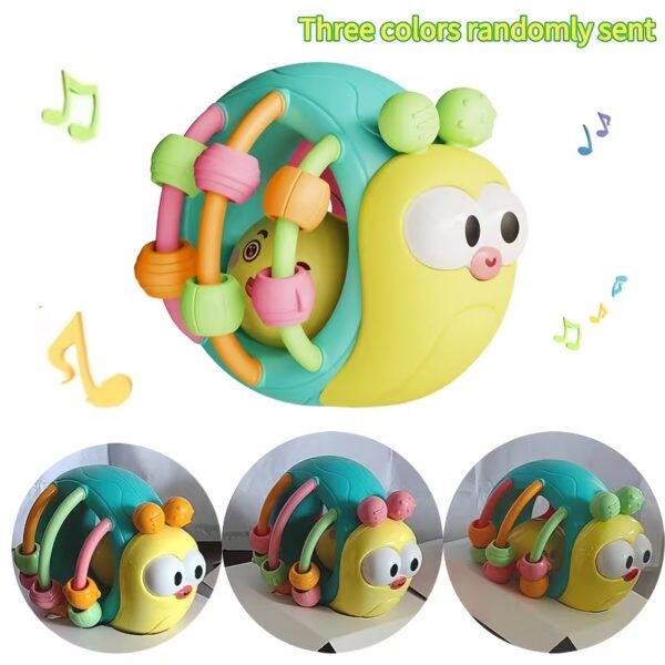 e6f34752-1552-43e7-931d-f5f8d8860ba6 Cute And Interesting Hand-Held Baby Rattle, Puzzle Snail Elephant Rattle Plastic Ball, Plastic Material, Festival Can Send Birthday Gifts, Christmas, Easter, Newborn Souvenir Toy Ball(random Color)