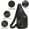 Men'S Crossbody Bag with Anti-Theft Features, Adjustable Strap, And Foldable Design for Hiking And Daily Use