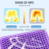Automotive Gel Seat Cushions Designed (4) Automotive Gel Seat Cushions Designed for Summer Breathable Honeycomb Decompression Back Tailbone Pain Home Office Wheelchair