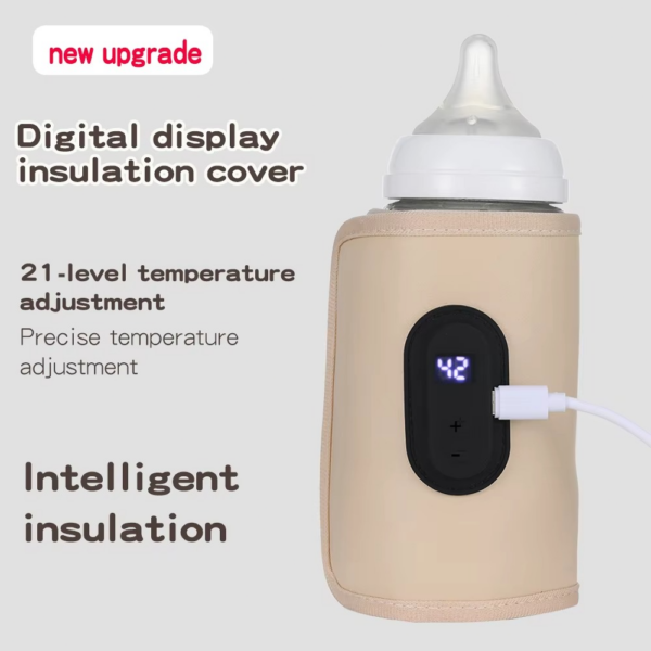 Baby Milk Warmer Baby Nursing Bottle Heater (6) Baby Milk Warmer Baby Nursing Bottle Heater, Portable USB Bottle Warmer for Car, Outdoor Travel Accessories Outdoor Portable