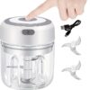 Electric Garlic Crusher, Portable Mini Food Chopper