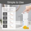 Electric Induction Soap Dispenser (7) Material Plastic Installation Wall mount Power Supply Use Without Electricity