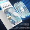 Lenovo Portable Humidifier Fan Air Conditioner (9) Portable Humidifier Fan Air Conditioner Household Small Air Cooler Hydrocooling Air Adjustment For Office