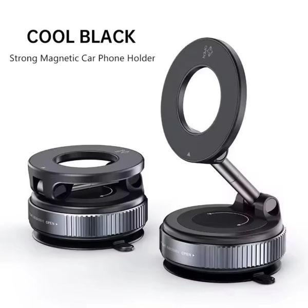 Magnetic Car Phone Holder 360 (2) Magnetic Car Phone Holder 360 Degree Rotation Vacuum Adsorption Strong Suction Holder for Mobile PhoneCar Bracket Universal 2026