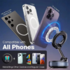 Magnetic Car Phone Holder 360 (4) Magnetic Car Phone Holder 360 Degree Rotation Vacuum Adsorption Strong Suction Holder for Mobile Phone
