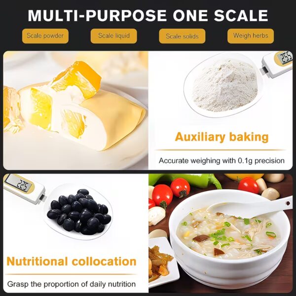Mini Spoon Scale Digital Kitchen Scale Electronic LCD Food Scale 0.1-500g