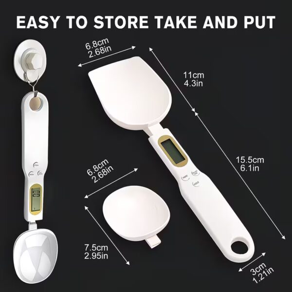 Mini Spoon Scale Digital Kitchen Scale Electronic LCD Food Scale 0.1-500g