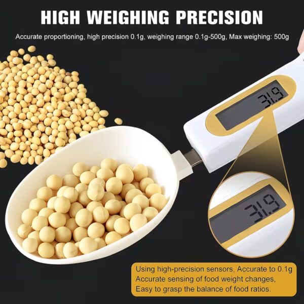 Mini Spoon Scale Digital Kitchen Scale Electronic LCD Food Scale 0.1-500g Cooking Flour Milk Coffee Powder Weight Measure Spoon