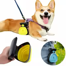S9708f0cfa2a44a17ab07b026b05bfb4by.jpg_220x220q75.jpg_ Dog Pet Travel Foldable Pooper Scooper With 1 Roll Decomposable bags Poop Scoop Clean Pick Up Excreta Cleaner