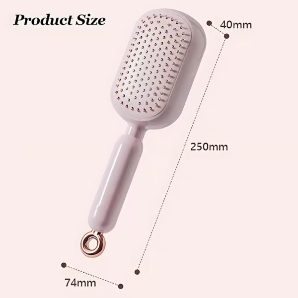 Self Cleaning Detangling Hair Brush (3) Cleaning Detangling Hair Brush for Women