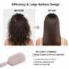 Self Cleaning Detangling Hair Brush (9) Self Cleaning Detangling Hair Brush for Women, Retractable Air Cushion Massage Comb