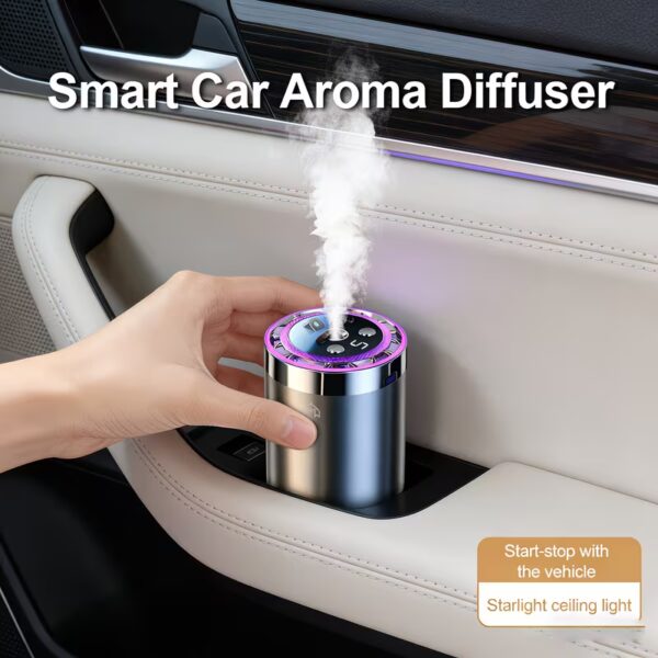 Smart Car Air Freshener with Aromatherapy Features (2) Smart Car Air Freshener with Aromatherapy Features - 3 bottles