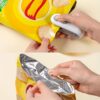 mini sealer (3) 2PCS Mini Bag Sealer Set: USB Rechargeable Handheld Heat Sealer for Chips & Snacks.