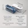 mini sealer (4) 2PCS Mini Bag Sealer Set: USB Rechargeable Handheld Heat Sealer for Chips & Snacks.