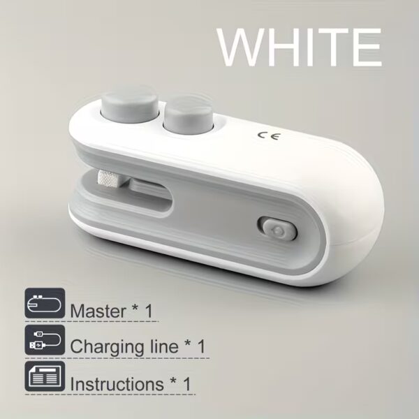 mini sealer (8) 2PCS Mini Bag Sealer Set: USB Rechargeable Handheld Heat Sealer for Chips & Snacks.
