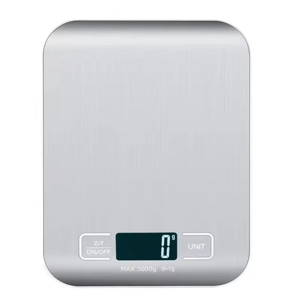 Digital Kitchen Scale (1) Digital Kitchen Scale 10/5kg-1g LED Display Stainless Steel Panel Electronic Scales for Home Food Snacks Weighing Baking Tools