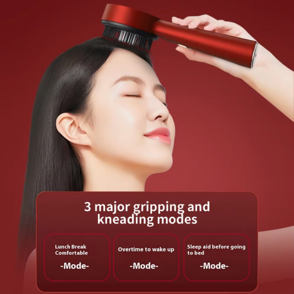 Electric Hair Scalp Massager (5) Electric Scalp Massage Comb for Growth Scalp Oil Applicator Hair Care 660nm Red Light Head Massager Improve Hair Loss Brush