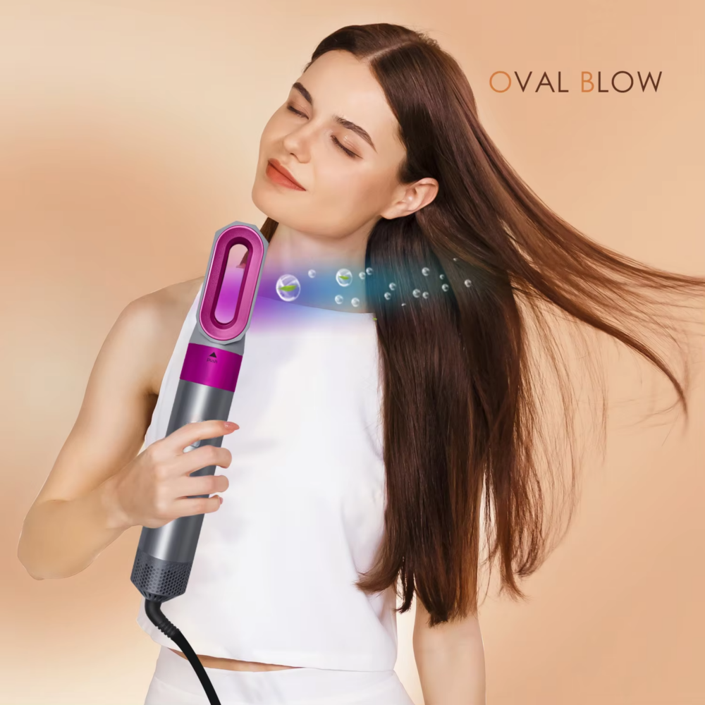 Multi-Functional 5-In-1 Straightening Iron Curling (3) 5 in 1 Hair Dryer Hot Comb Set Professional Curling Iron Hair Straightener Styling Tool For Professional Hair Dryer Household