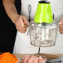 download (7) 2L Capacity Electric Meat Grinder Chopper, Fruit Vegetable Nuts Mincer/Meat Shredders Mixer