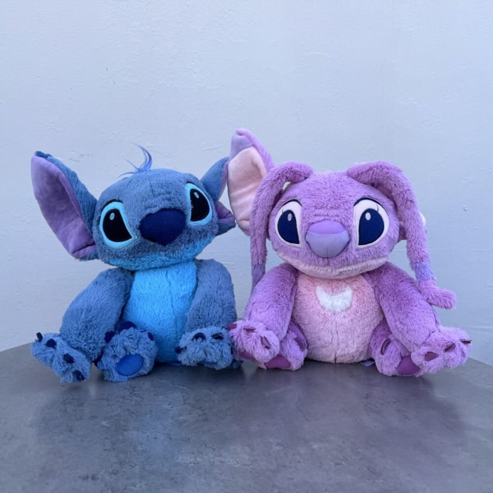 stich (2) Stitch Plush Doll Breath Child Peluche Kawaii Soothes Toy Anime Baby Music Light Sleep Toys